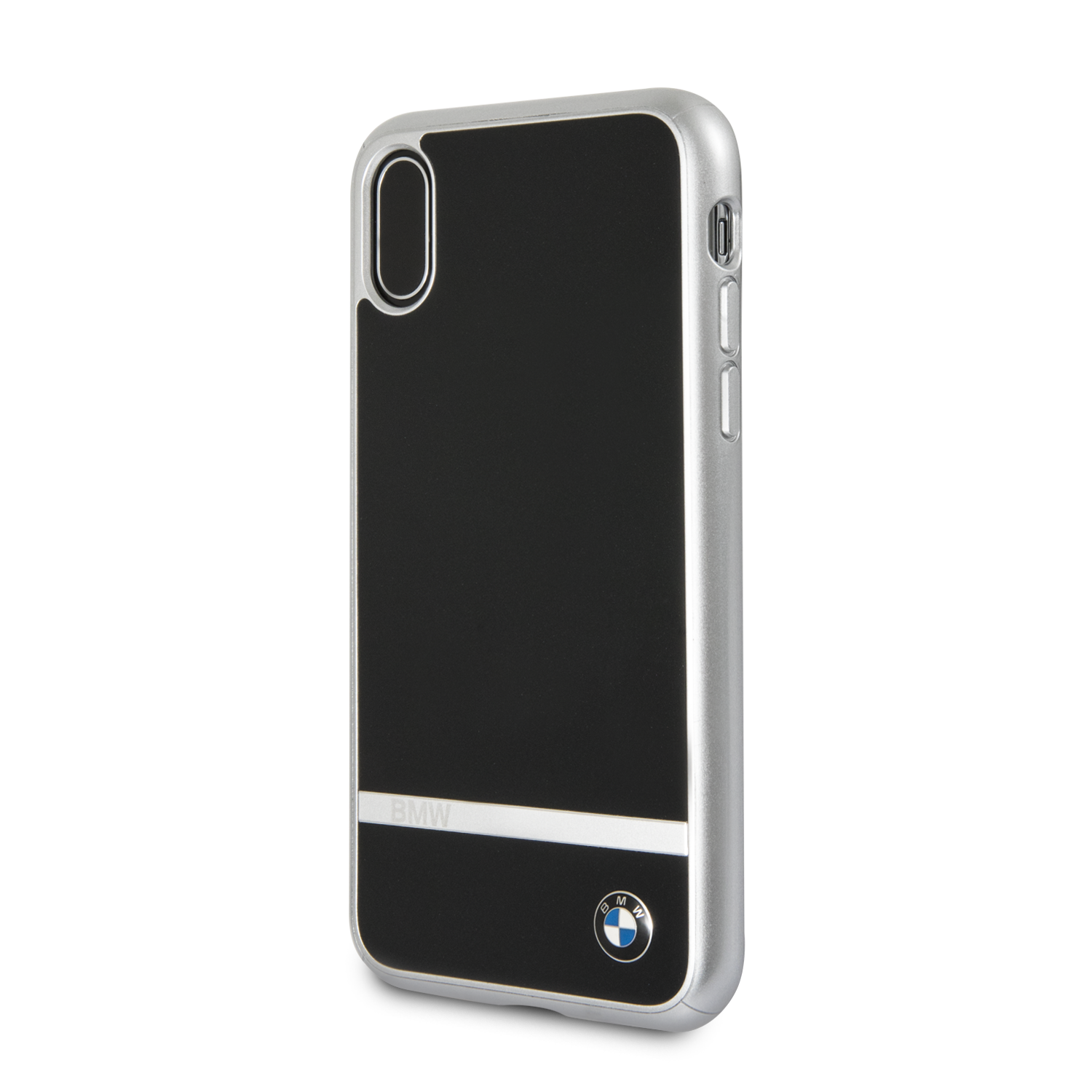 Foto 3 pulgar | Funda Bmw Raya Negra En Aluminio Para Iphone X /xs