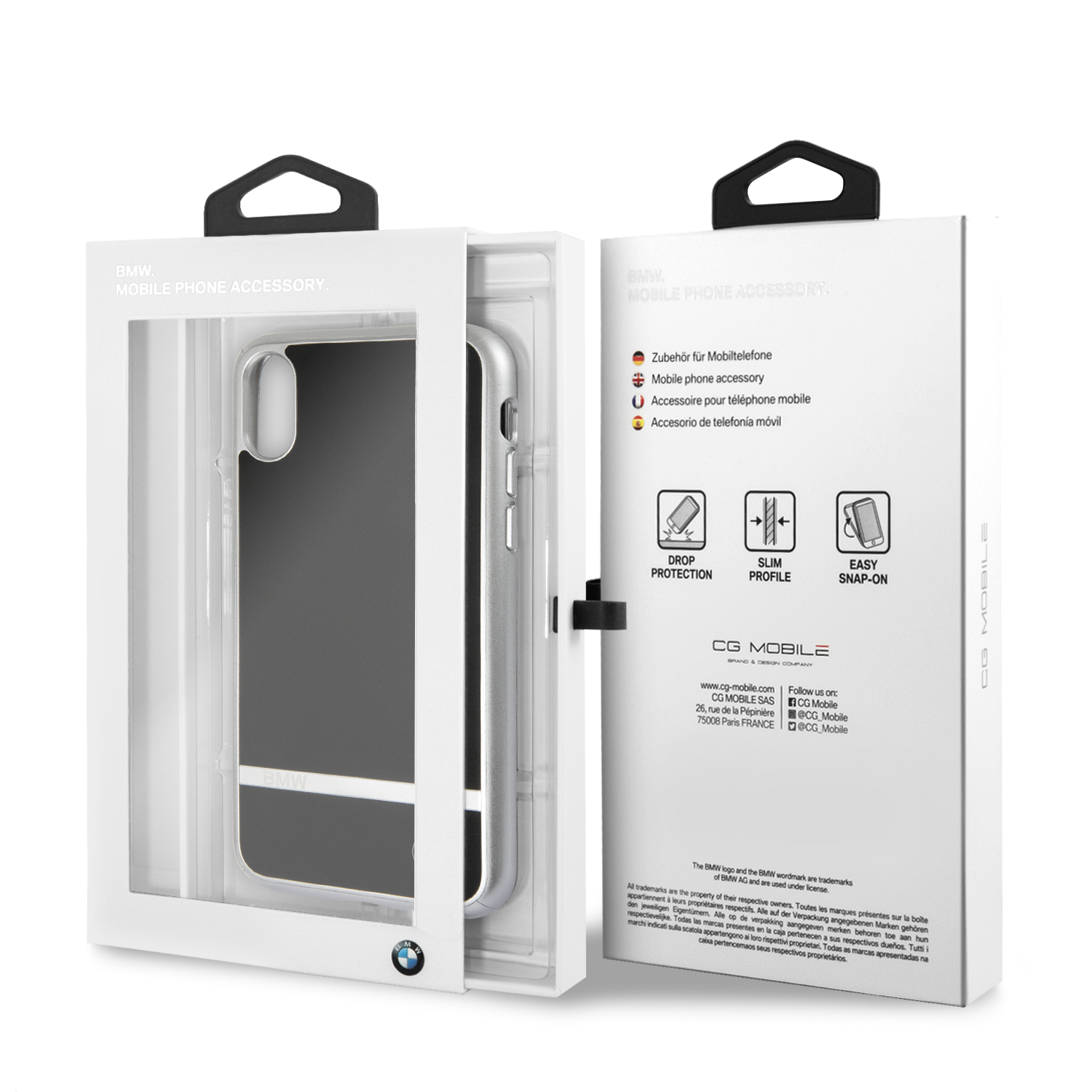 Foto 6 | Funda Bmw Raya Negra En Aluminio Para Iphone X /xs