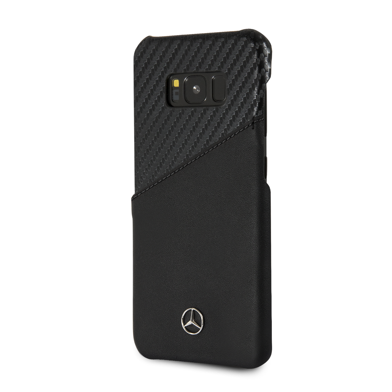 Foto 3 pulgar | Funda Case Mercedes Benz Piel Y Carbono Para Samsung S8