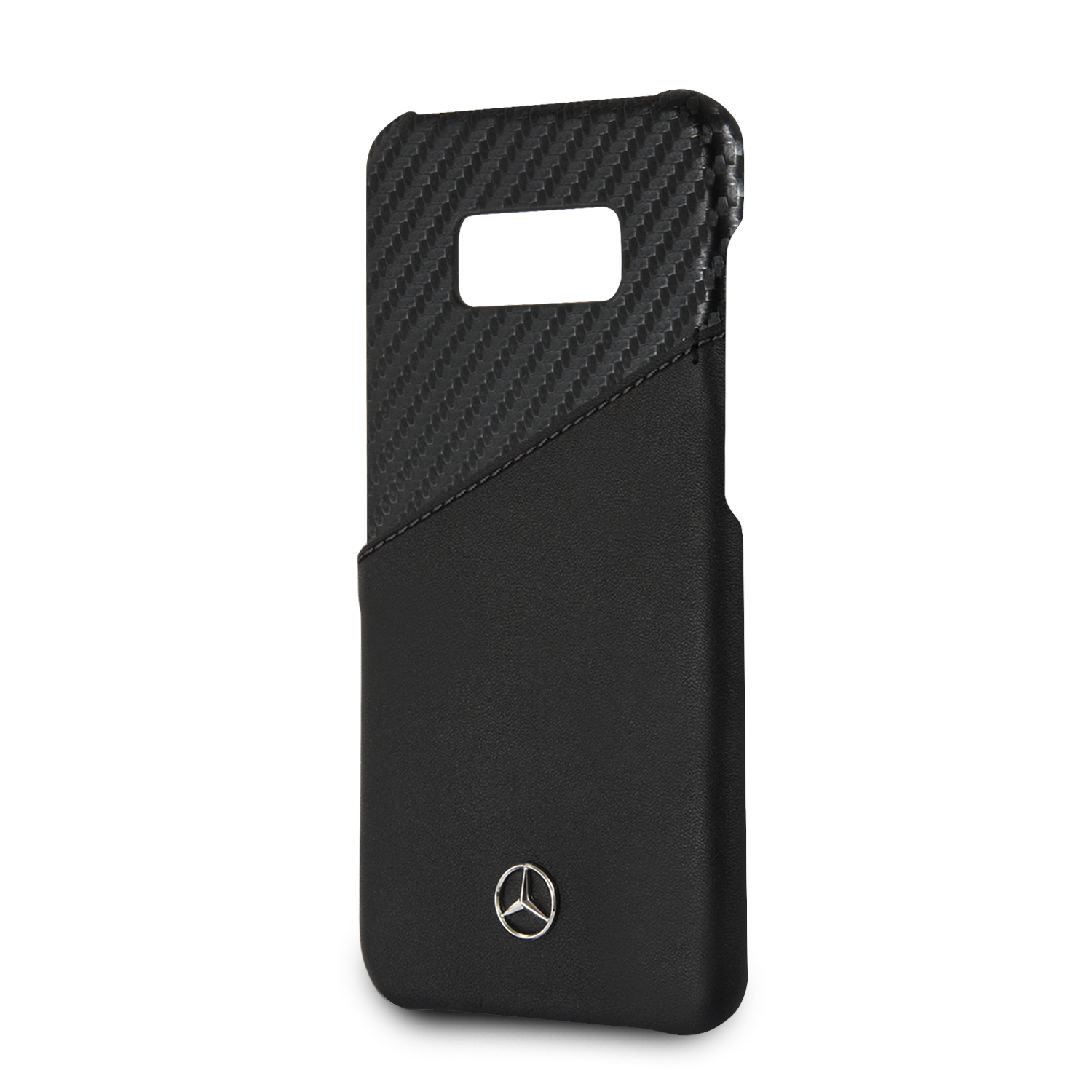 Foto 3 | Funda Case Mercedes Benz Piel Y Carbono Para Samsung S8