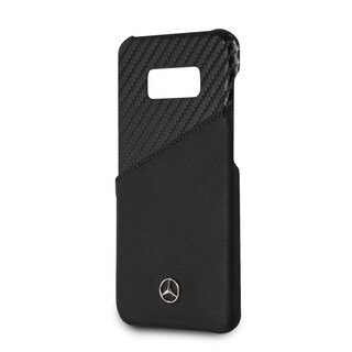 Foto 3 | Funda Case Mercedes Benz Piel Y Carbono Para Samsung S8