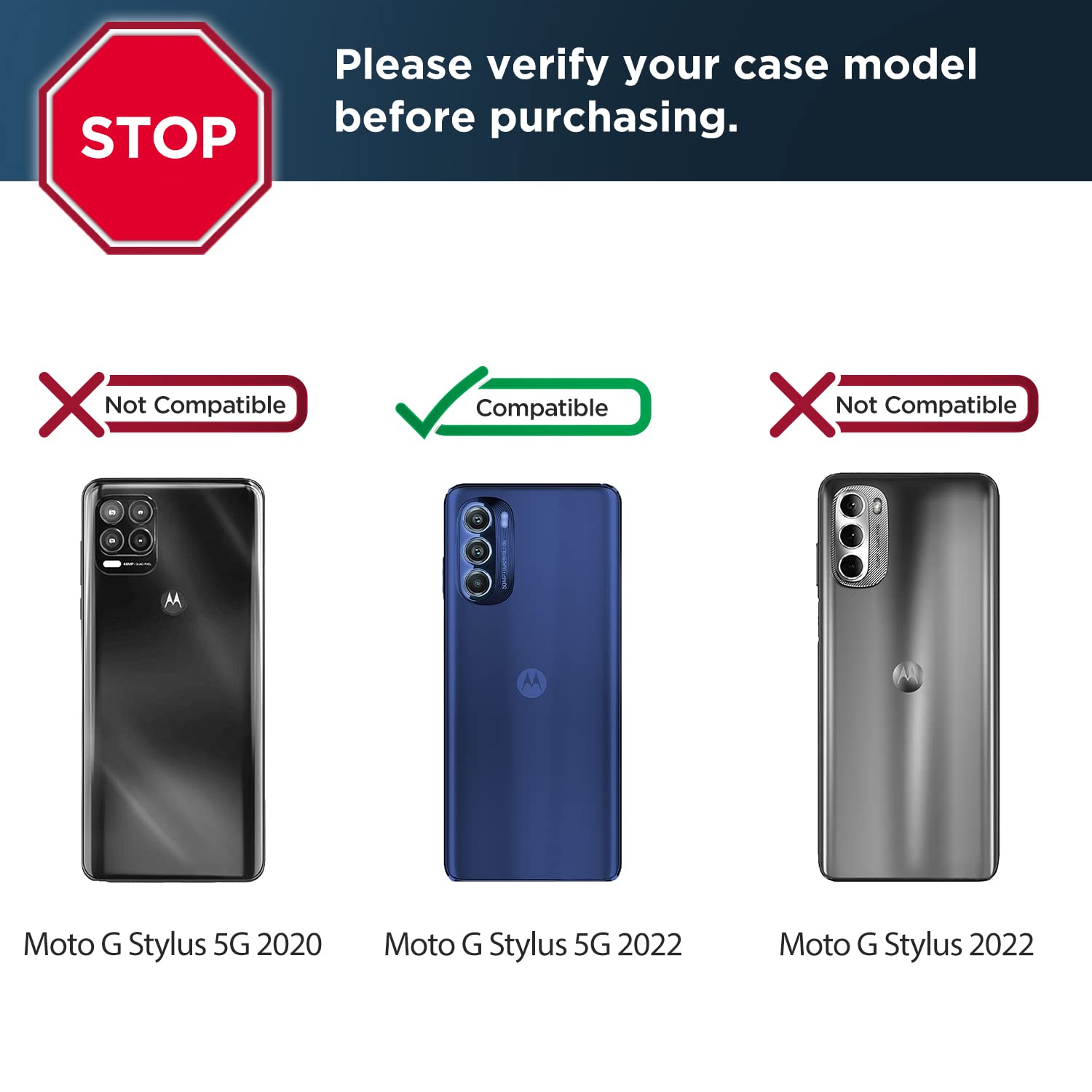Foto 3 pulgar | Funda Encased Falcon Armor con Protector de Pantalla para Moto G Stylus 5G - Venta Internacional