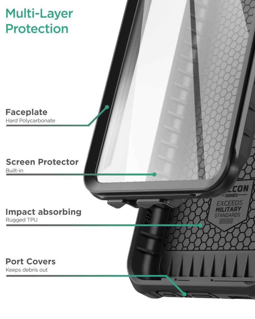 Foto 3 | Funda Encased Falcon Armor con Protector de Pantalla para Moto G Stylus 5G - Venta Internacional