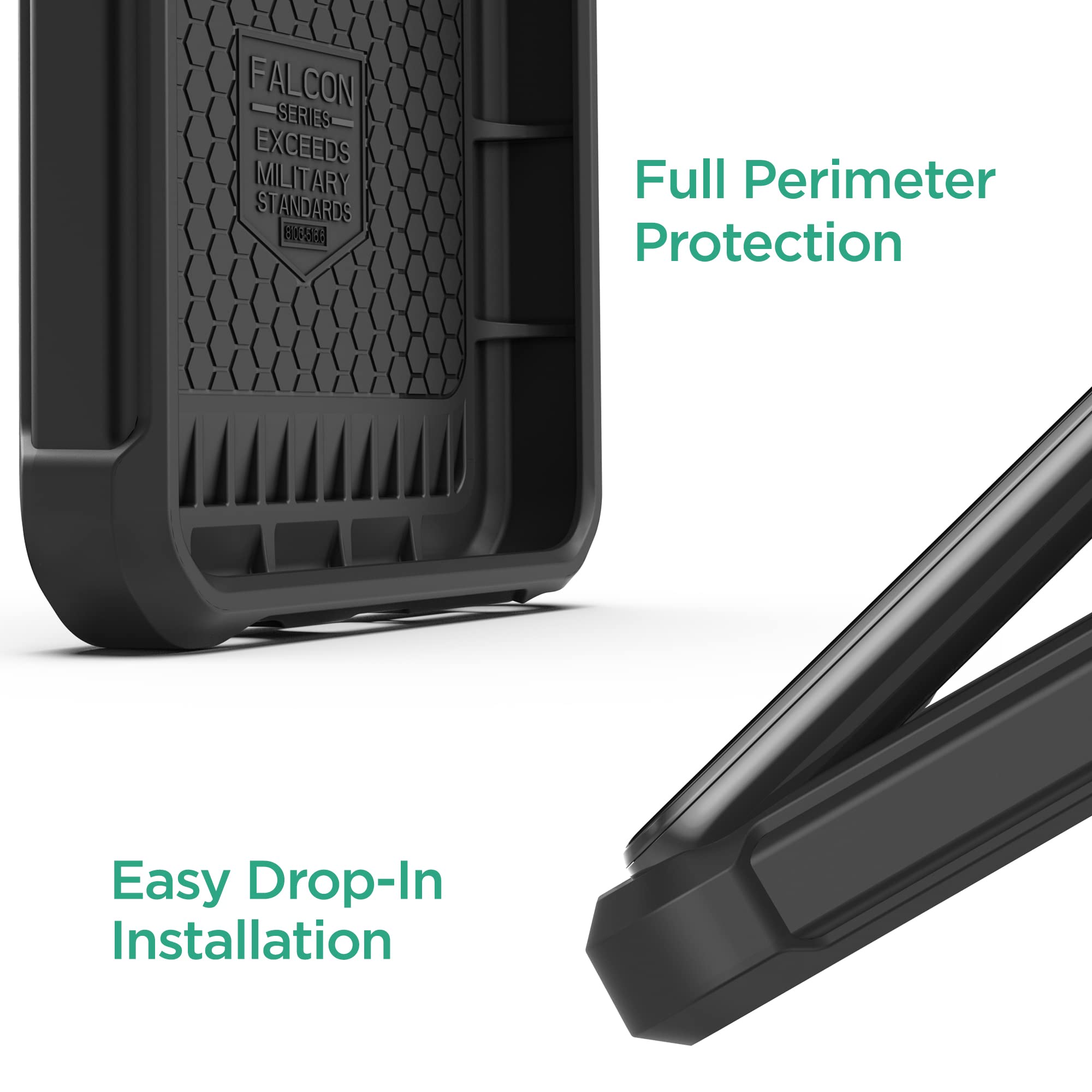 Foto 8 pulgar | Funda Encased Falcon Armor con Protector de Pantalla para Moto G Stylus 5G - Venta Internacional