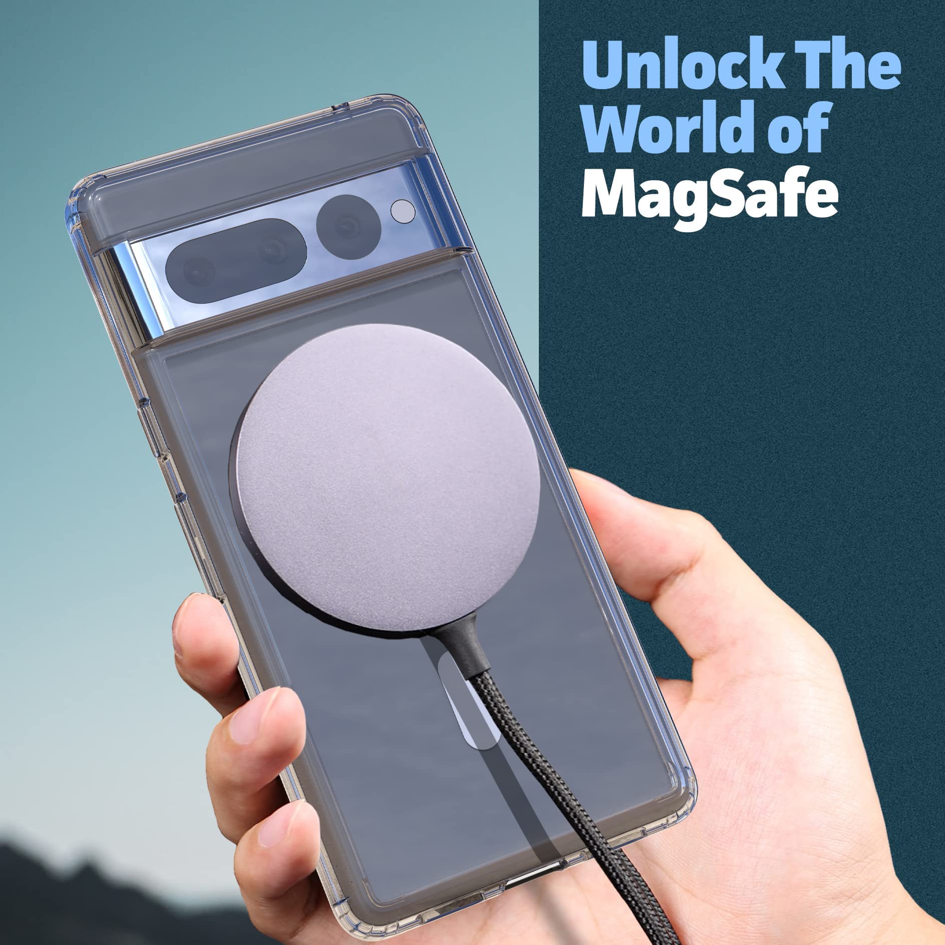 Foto 3 pulgar | Funda Magnética Encased Transparente para Google Pixel 7 Pro - Venta Internacional