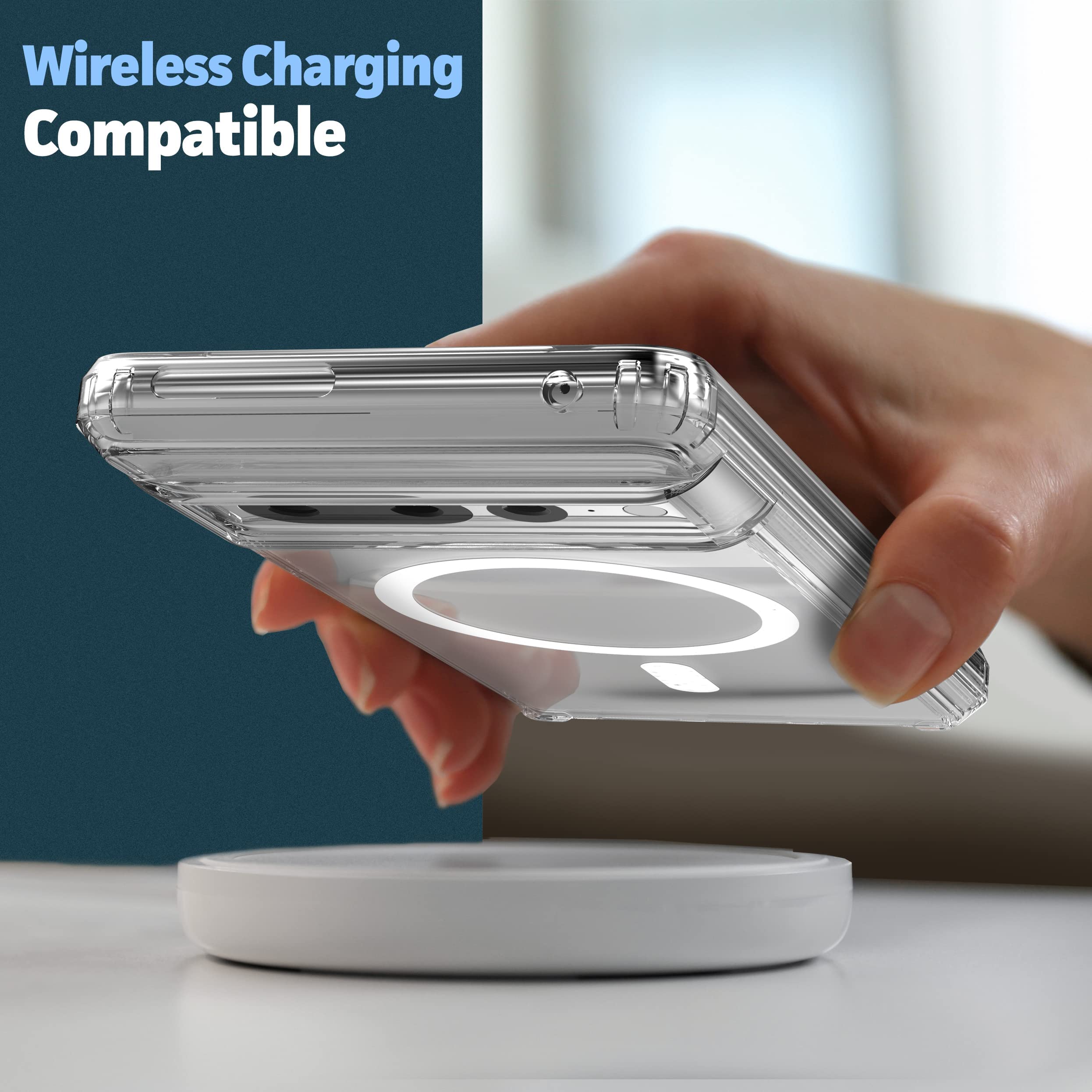 Foto 5 | Funda Magnética Encased Transparente para Google Pixel 7 Pro - Venta Internacional