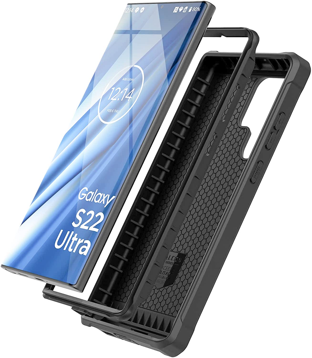 Foto 3 | Funda De Teléfono Encased Falcon Revestida para Samsung Galaxy S22 Ultra - Venta Internacional