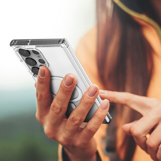 Foto 3 | Funda Magnética Encased para Samsung Galaxy S23 Ultra Clear - Venta Internacional