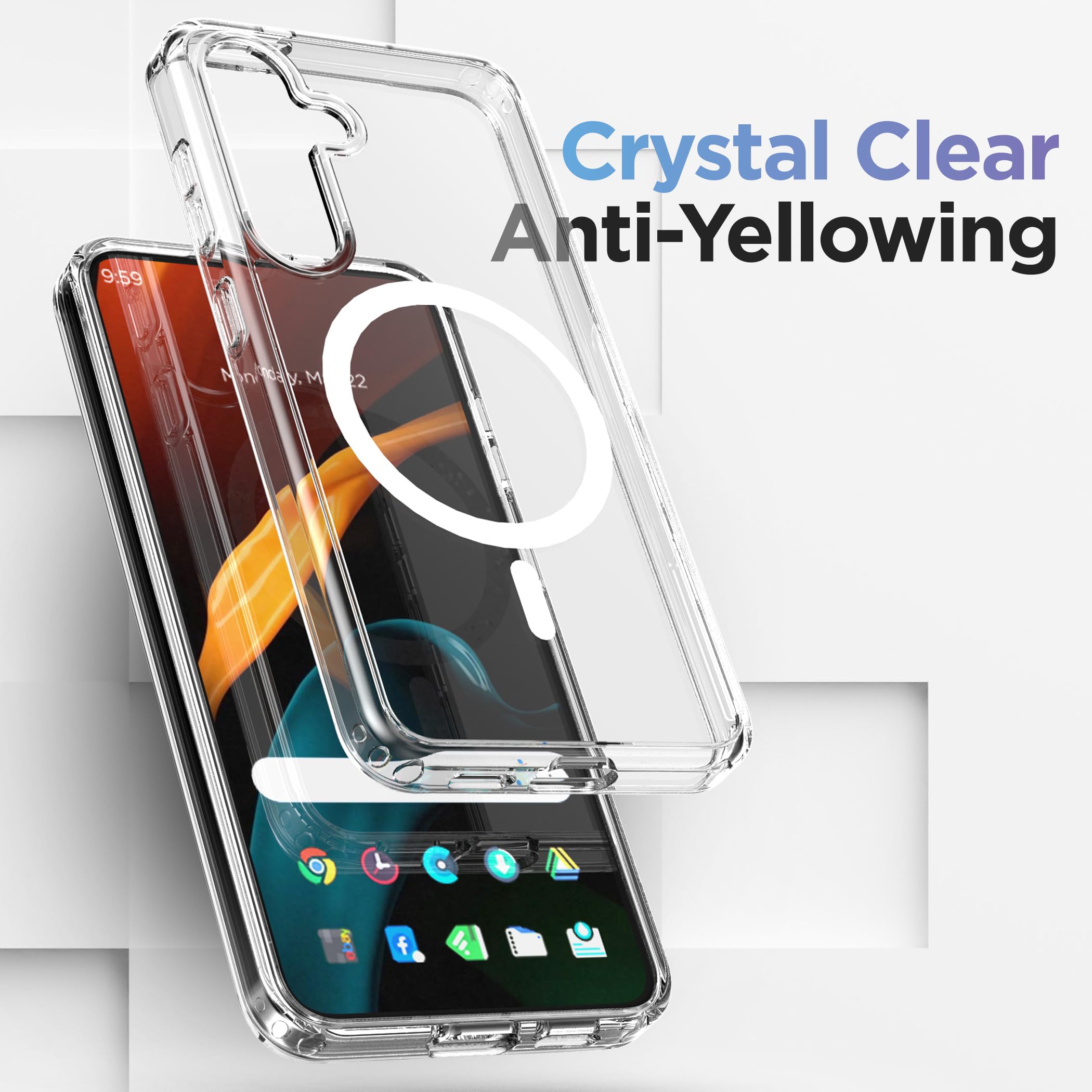 Foto 6 pulgar | Funda Mag Para Samsung Galaxy S24 Con Magsafe Clear - Venta Internacional