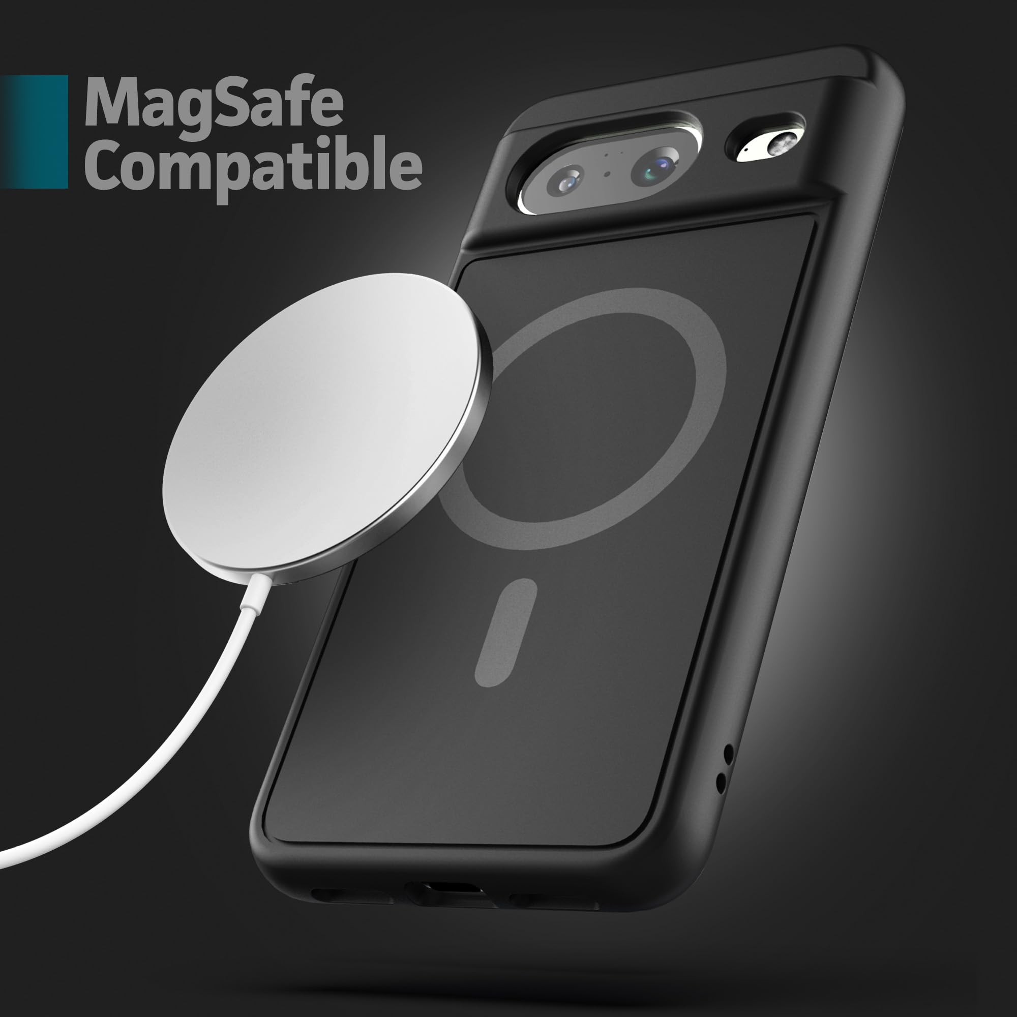 Foto 2 | Funda Magnética Slimshield Para Google Pixel 8 Negra - Venta Internacional