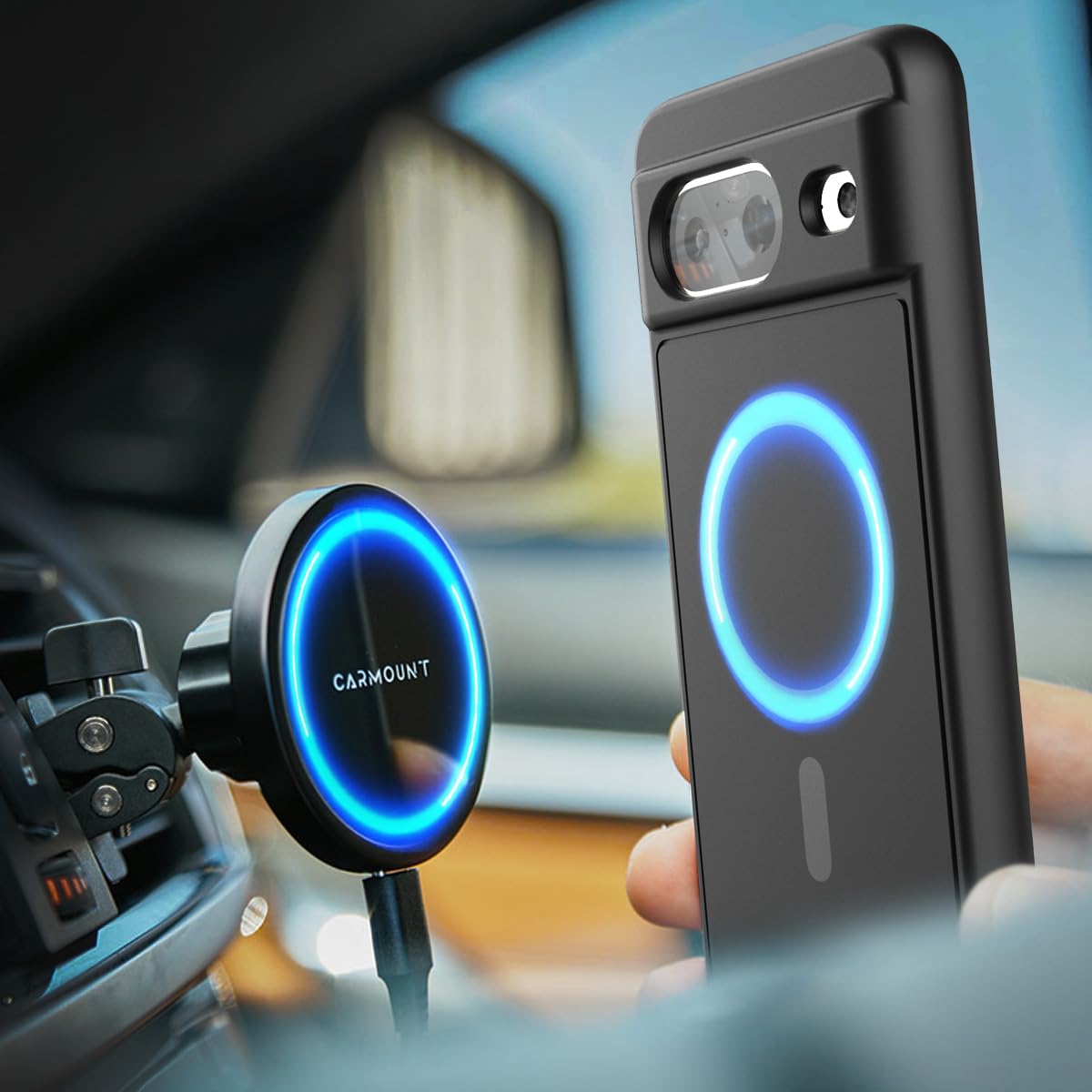 Foto 6 | Funda Magnética Slimshield Para Google Pixel 8 Negra - Venta Internacional