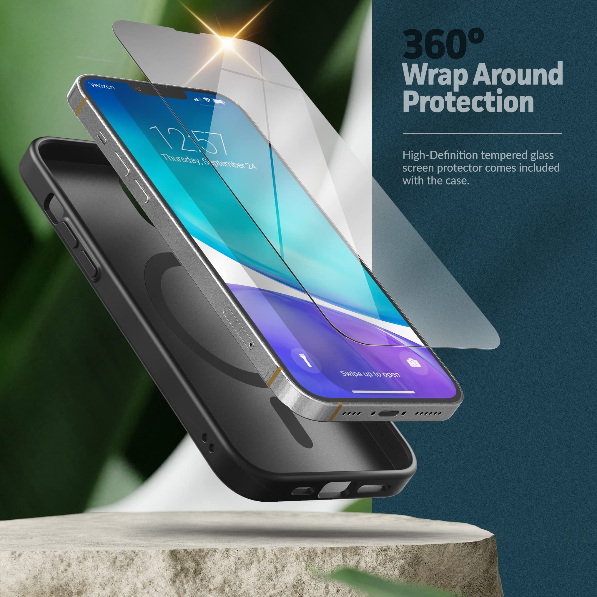 Foto 8 pulgar | Set De Fundas 3 En 1 Con Tarjetero Y Protector De Pantalla Para Iphone 14 - Venta Internacional.