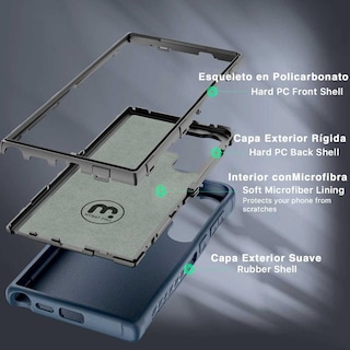 Foto 3 | Funda Mybat Maverick Clip Azul para Samsung S24 Ultra