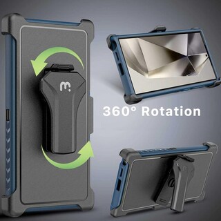 Foto 5 | Funda Mybat Maverick Clip Azul para Samsung S24 Ultra