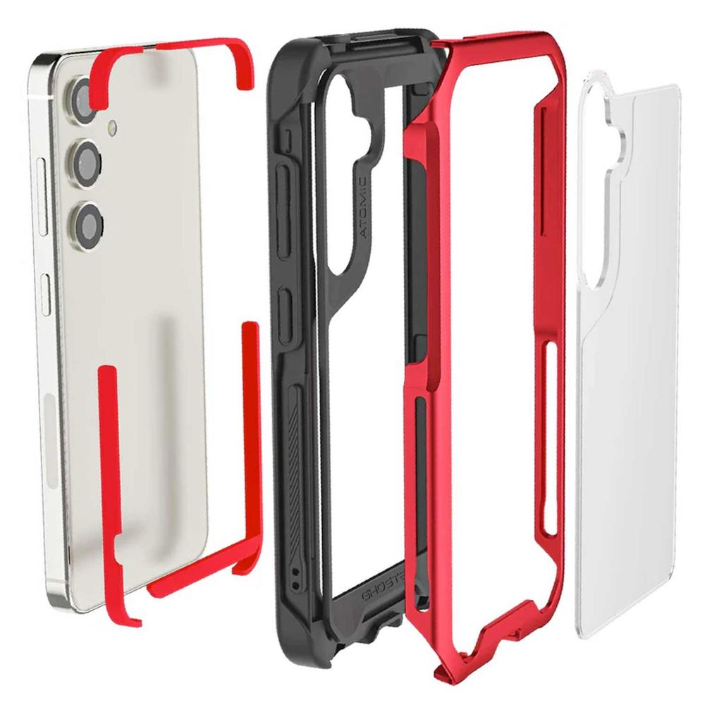 Foto 4 pulgar | Funda Ghostek Atomic para Samsung S24 Roja