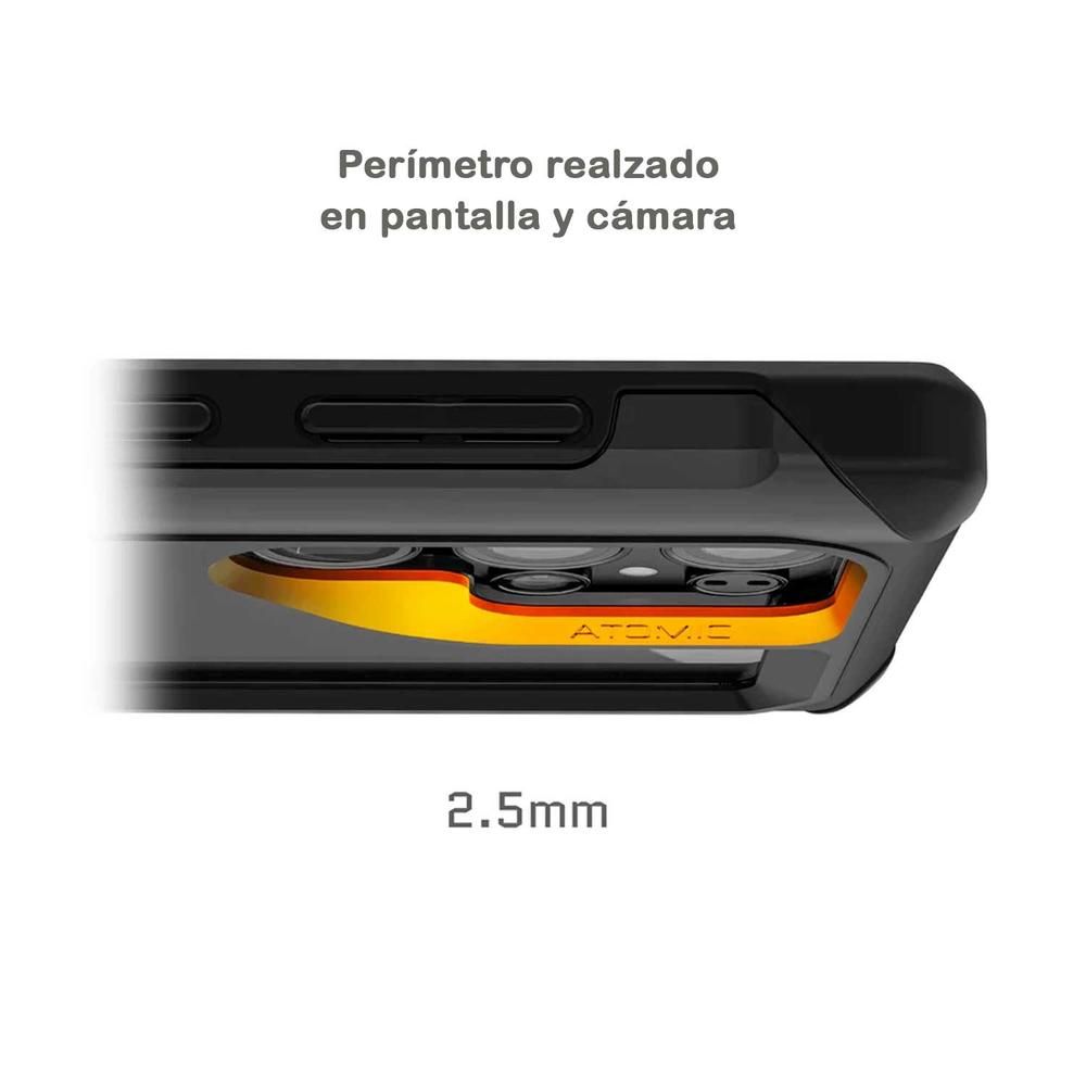 Foto 5 pulgar | Funda Ghostek Atomic Para Samsung S24 Ultra Negra Aluminio Transparente