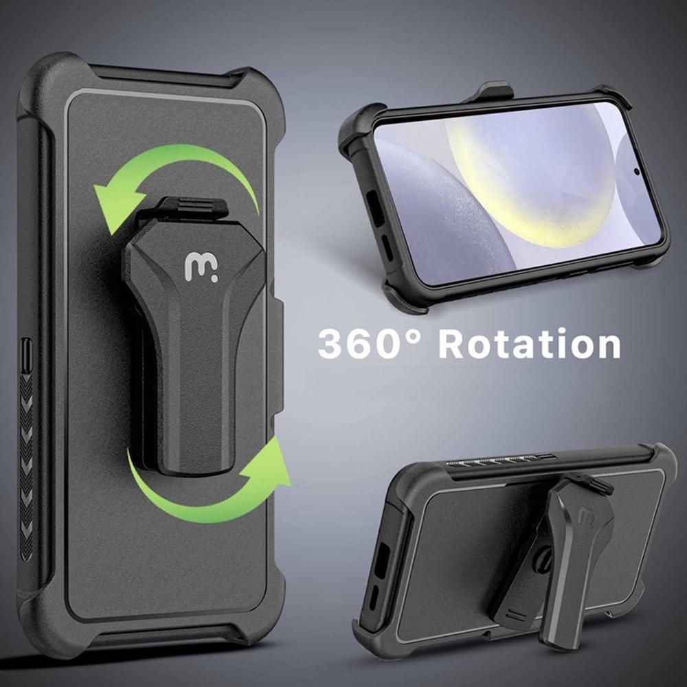 Foto 6 pulgar | Funda Mybat Maverick Clip Negra para Samsung S24 Plus