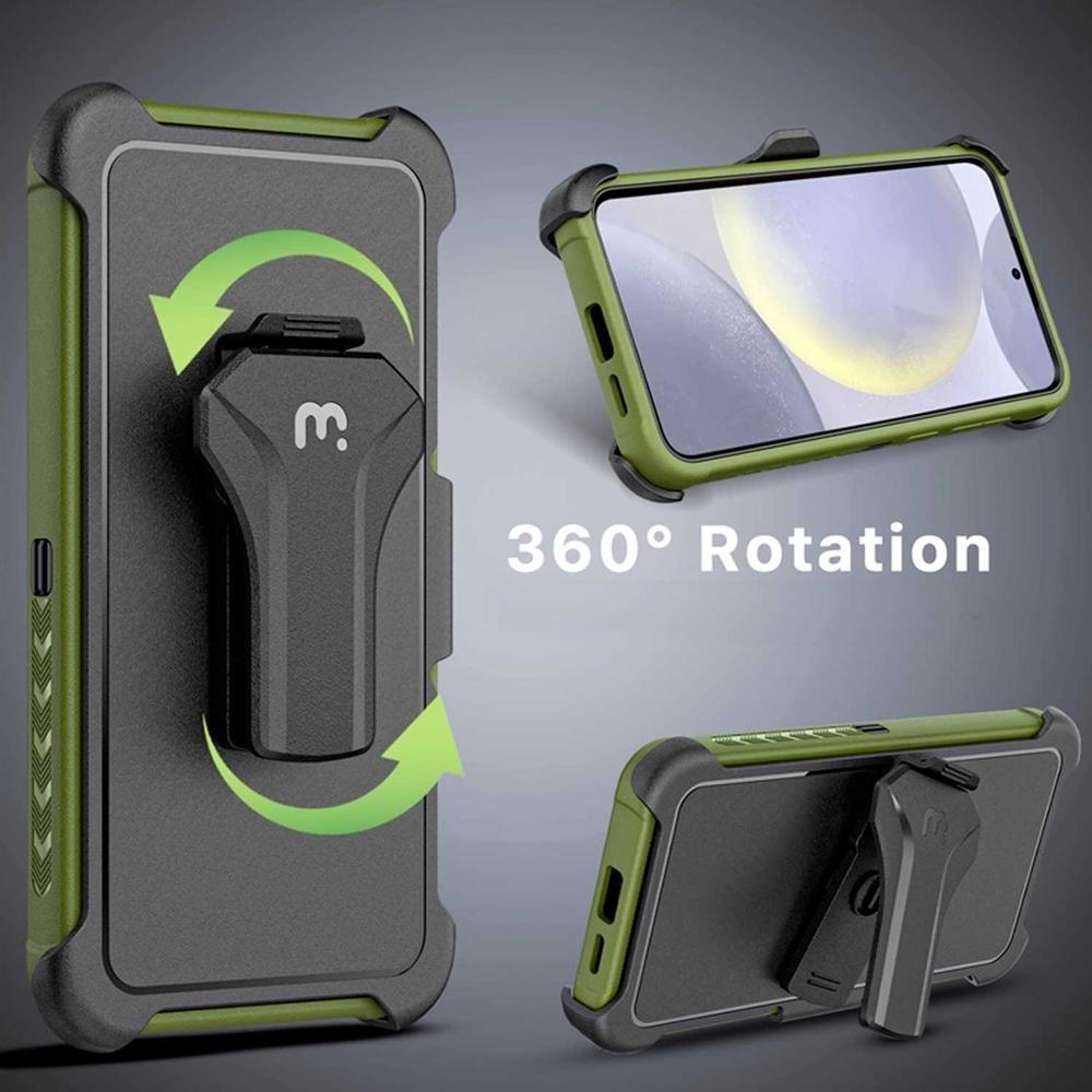 Foto 5 pulgar | Funda Mybat Maverick Clip Verde para Samsung S24