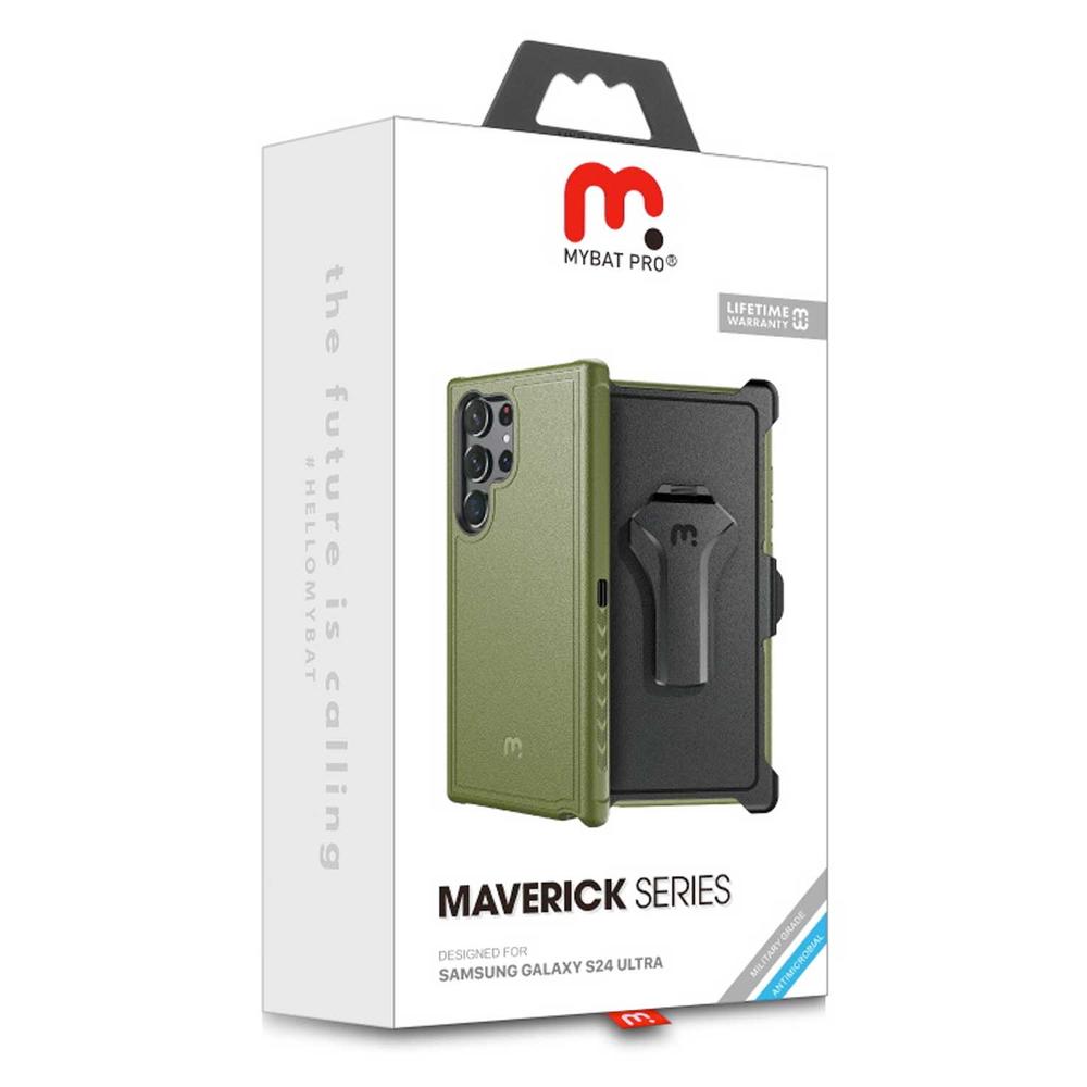 Foto 2 | Funda Mybat Maverick Clip para Samsung S24 Ultra Verde