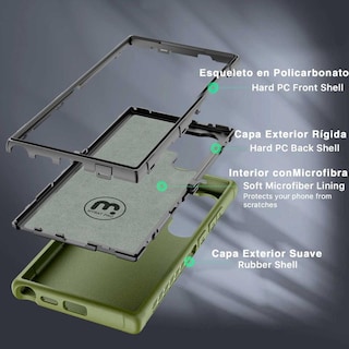 Foto 3 | Funda Mybat Maverick Clip para Samsung S24 Ultra Verde