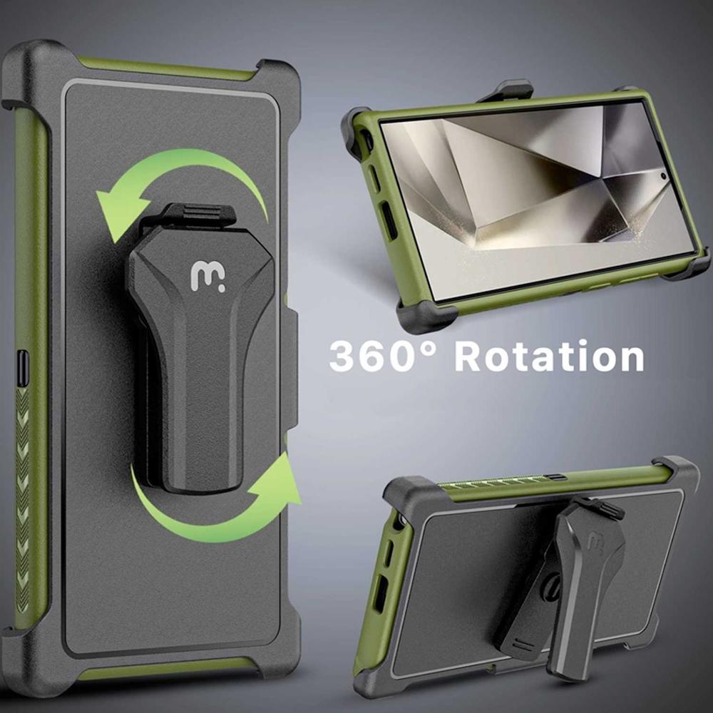 Foto 6 pulgar | Funda Mybat Maverick Clip para Samsung S24 Ultra Verde