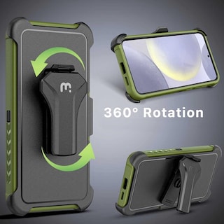 Foto 4 | Funda Mybat Maverick Clip Verde para Samsung S24 Plus