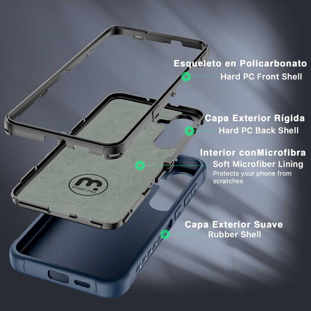 Foto 3 | Funda Mybat Maverick Clip Azul para Samsung S24