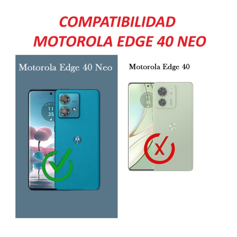 Foto 3 pulgar | Funda para Teléfono Motorola Edge 40 Neo TPU Transparente - Venta Internacional