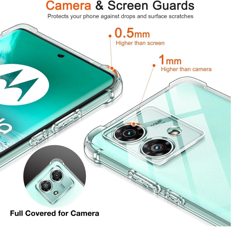 Foto 5 pulgar | Funda para Teléfono Motorola Edge 40 Neo TPU Transparente - Venta Internacional