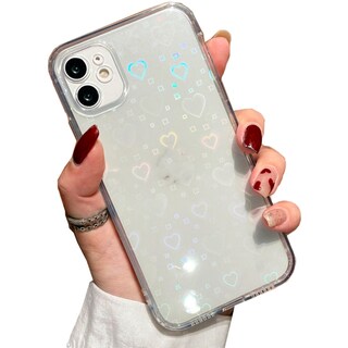 Foto 1 | Funda De Teléfono Antigolpes Con Forma De Corazón Para Iphone 11, Transparente - Venta Internacional.
