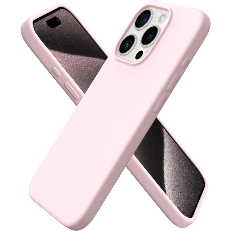 Funda para IPhone 15 Pro Silicone Slim Premium Rosa - Venta Internacional