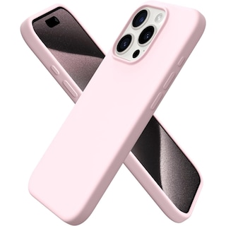Foto 1 | Funda para IPhone 15 Pro Silicone Slim Premium Rosa - Venta Internacional