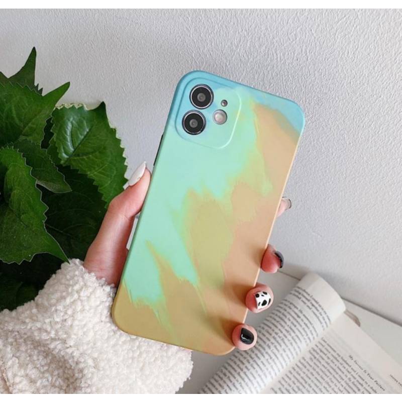 Foto 2 | Funda De Teléfono Para Iphone 12, Material De Silicona Tpu Tie Dye - Venta Internacional.