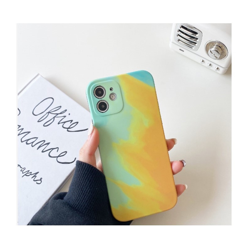 Foto 3 | Funda De Teléfono Para Iphone 12, Material De Silicona Tpu Tie Dye - Venta Internacional.
