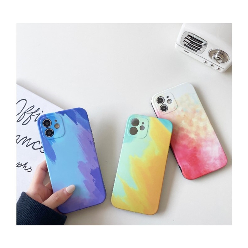 Foto 6 pulgar | Funda De Teléfono Para Iphone 12, Material De Silicona Tpu Tie Dye - Venta Internacional.