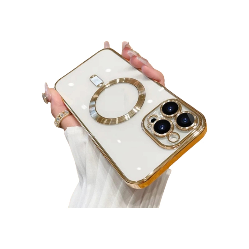 Foto 1 | Funda Magphase Clear Luxury Para Iphone 11 Pro Max Gold - Venta Internacional.