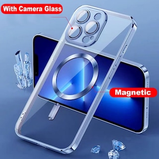 Foto 2 | Funda De Silicona Magsafe Para Iphone 14 Pro Max Con Lente Morada - Venta Internacional.