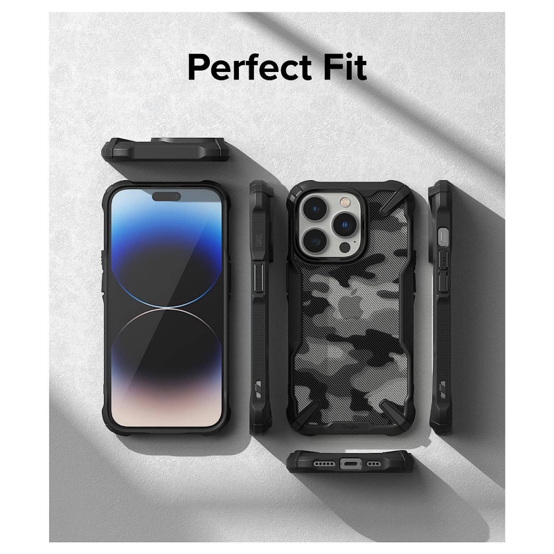 Foto 4 | Funda De Teléfono Ringke Fusion-x Para Iphone 14 Pro Max - Camo Black - Venta Internacional.