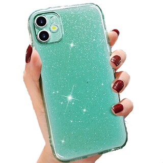 Foto 2 | Funda De Silicona Candy Shine Para Iphone 13 Turquesa Neon - Venta Internacional.
