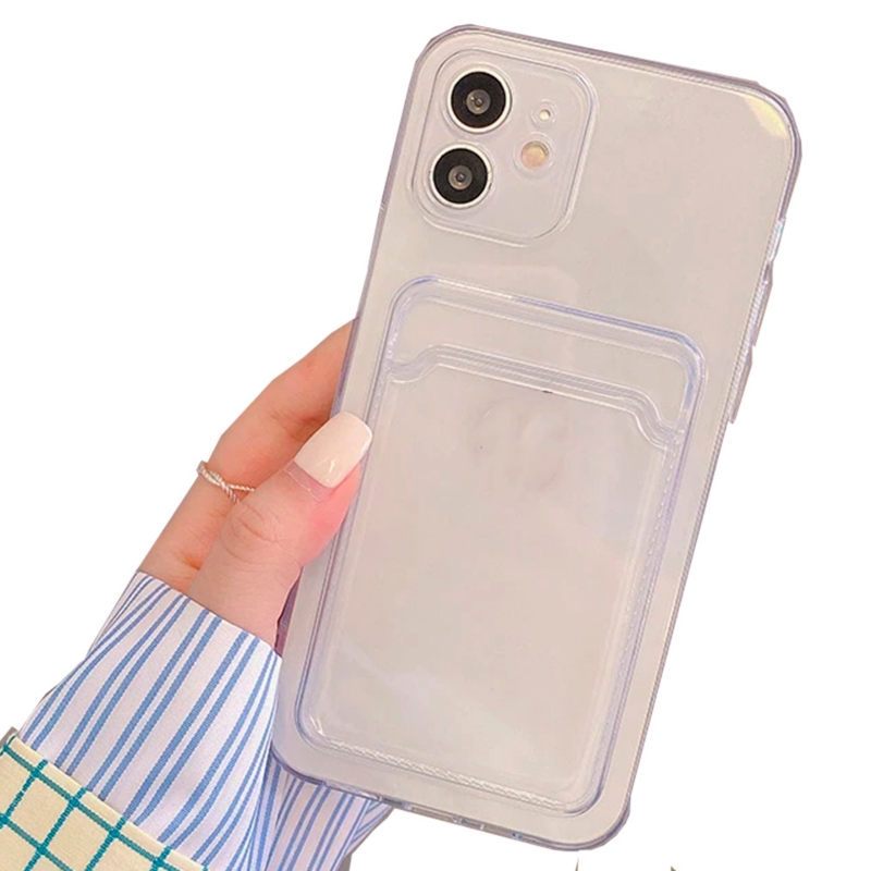 Funda De Teléfono Transparente Con Tarjetero Antidetonante Para Iphone 13 - Venta Internacional.