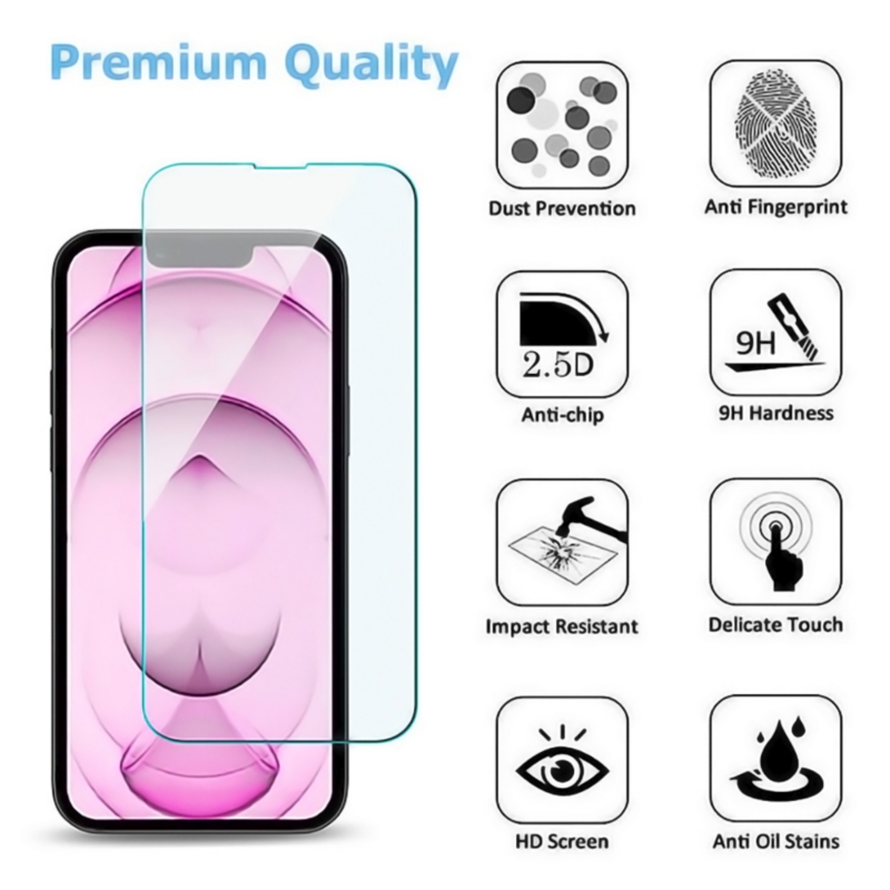 Foto 6 pulgar | Funda Y Cristal Templado Para Iphone 13 Pro Max - Venta Internacional.