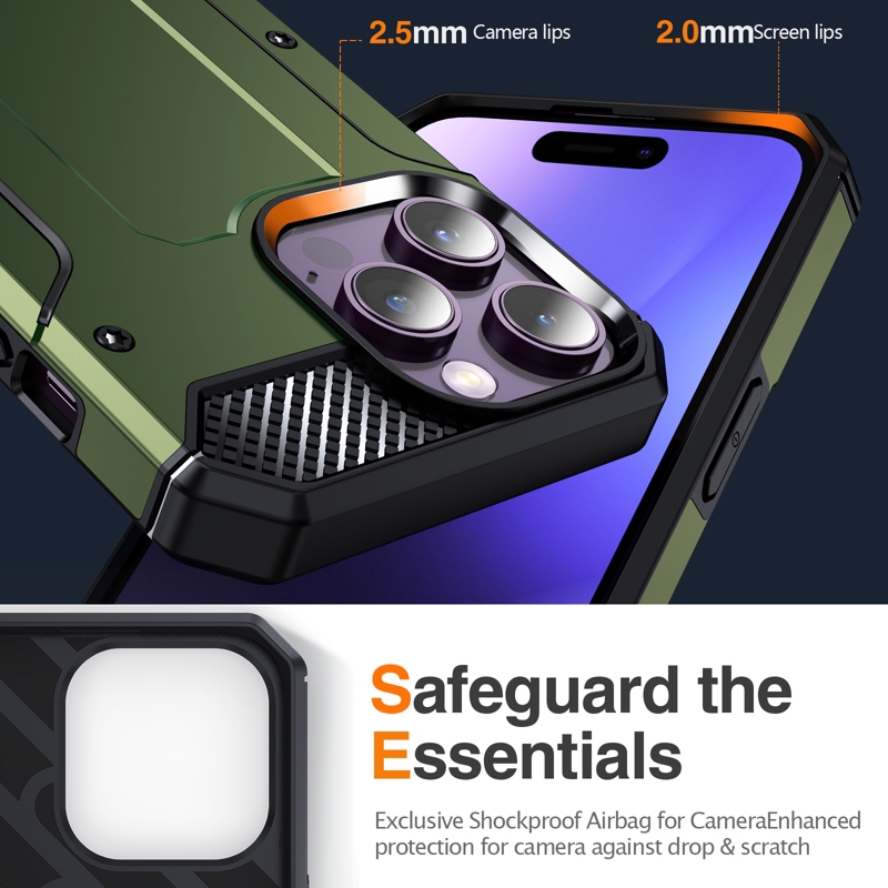 Foto 3 pulgar | Funda De Teléfono De Grado Militar Para Iphone 15/plus/pro/pro M - Venta Internacional.