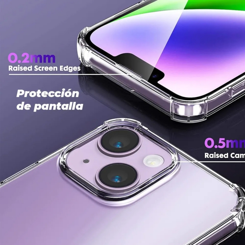 Foto 4 pulgar | Kit De Funda Para Iphone 14, Película De Vidrio Cerámico Y Cristal Para Cámara - Venta Internacional.