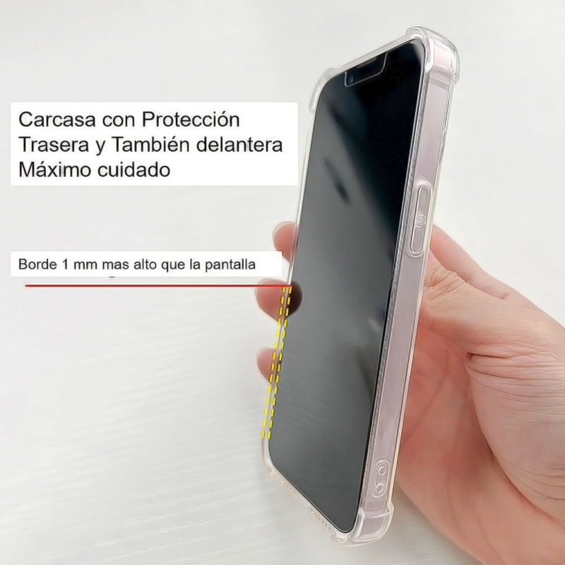 Foto 4 | Funda + Película De Cristal De Mica Para Iphone 12 - Antidetonante - Waterpro - Venta Internacional.