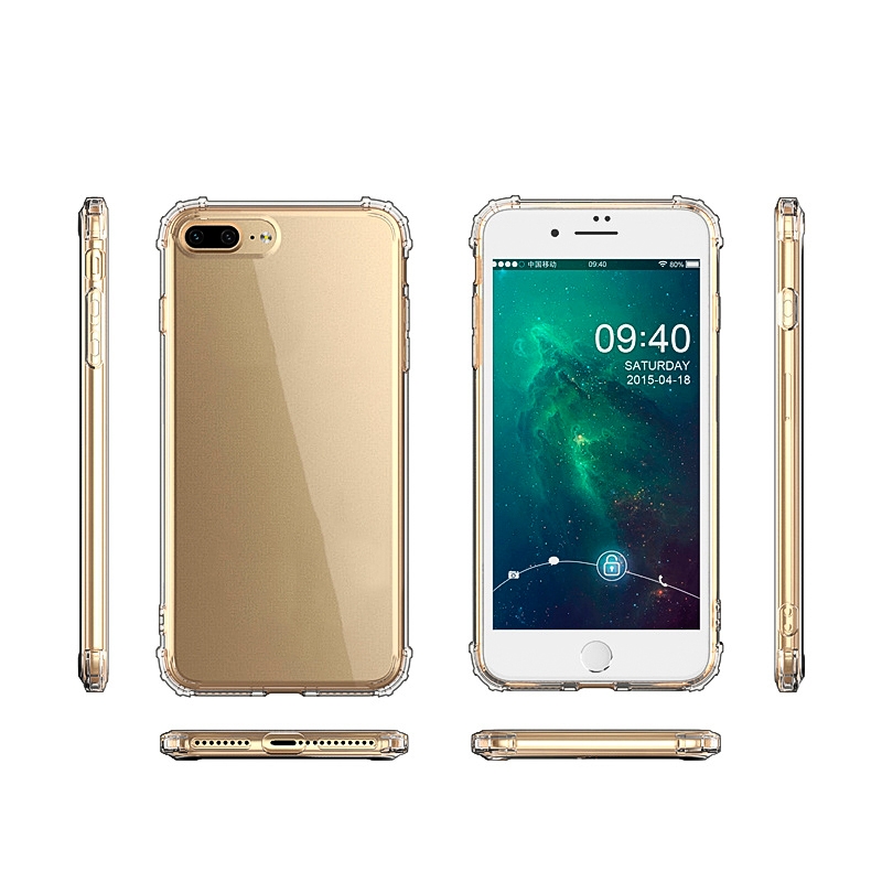 Foto 5 pulgar | Funda Y Lámina De Vidrio Para Iphone 7 Plus Reforzada Transparente - Venta Internacional.