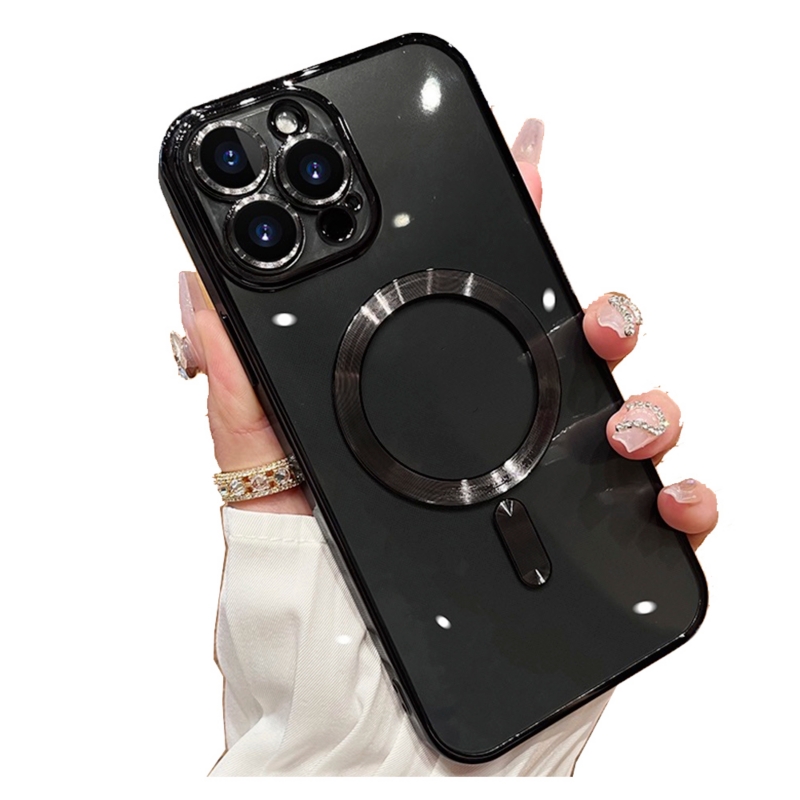 Funda Magnética Para Iphone 15 Pro Negra Con Tecnología Magsafe - Venta Internacional.