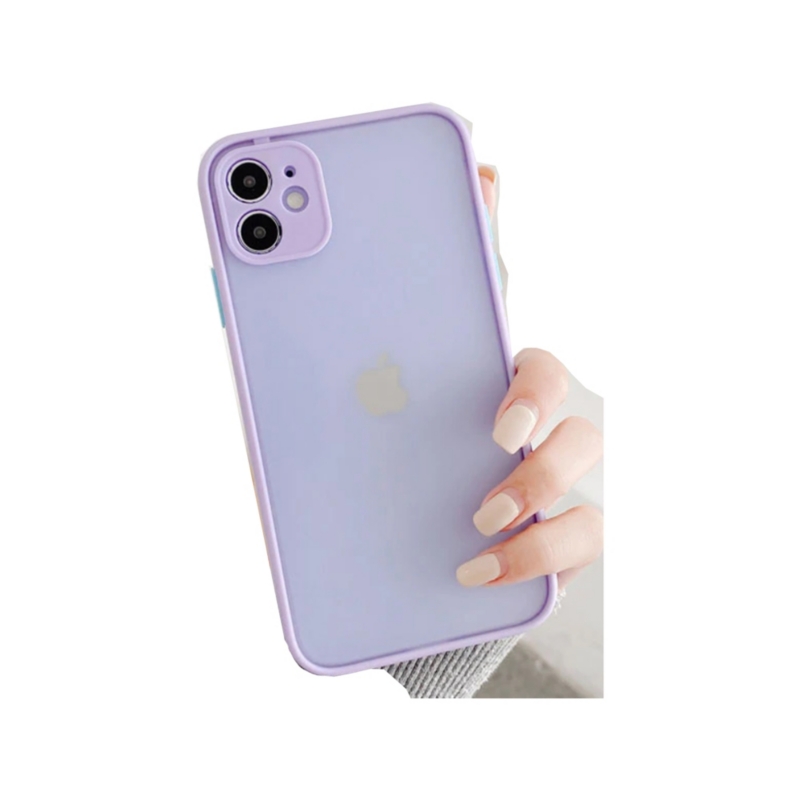 Foto 2 pulgar | Funda De Teléfono De Silicona Mate Premium Para Iphone 11 Lilac - Venta Internacional.