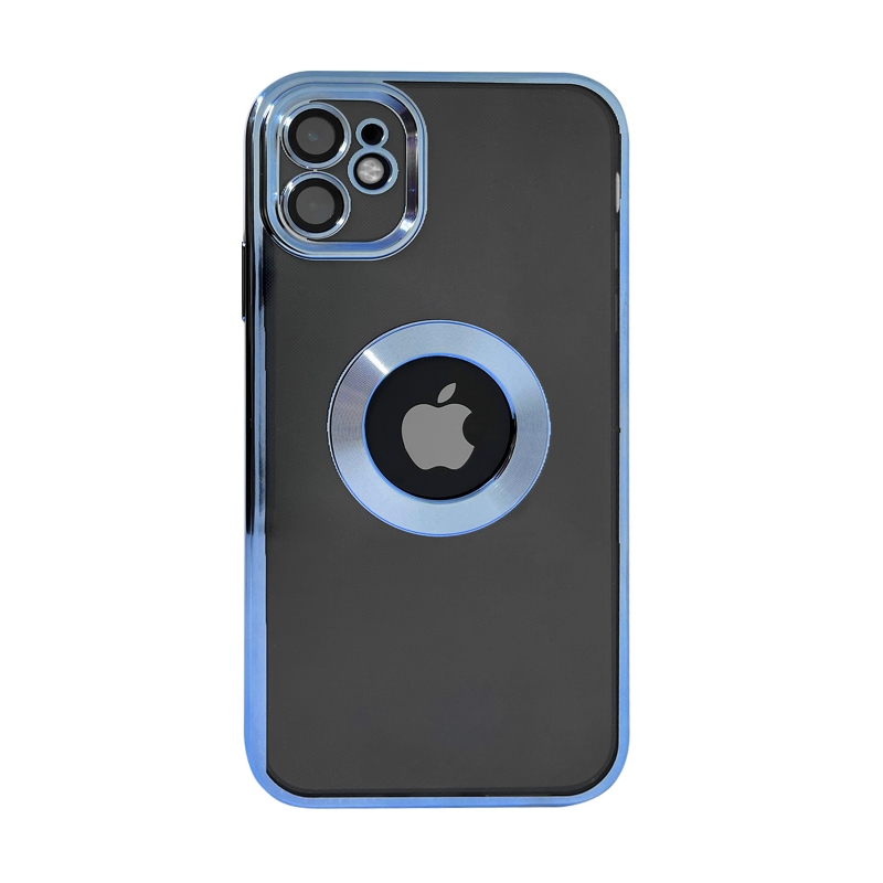 Funda De Teléfono Genérica De Aleación Metalizada Azul Para Iphone 11 - Venta Internacional.