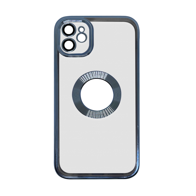 Foto 3 pulgar | Funda De Teléfono Genérica De Aleación Metalizada Azul Para Iphone 11 - Venta Internacional.