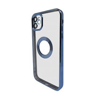 Foto 3 | Funda De Teléfono Genérica De Aleación Metalizada Azul Para Iphone 11 - Venta Internacional.